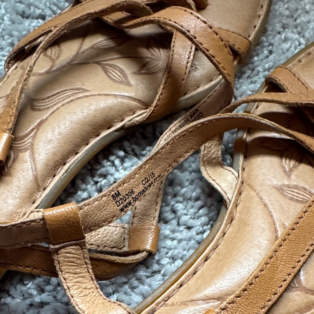 Born Women's Brown Strappy Sandals - Picture 4 of 5